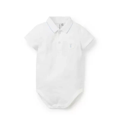 Baby Bunny Pique Polo Bodysuit