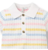 Baby Striped Sweater Knit Romper