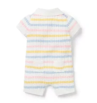 Baby Striped Sweater Knit Romper