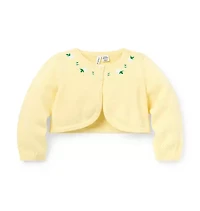 Baby Embroidered Floral Cropped Cardigan
