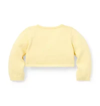 Baby Embroidered Floral Cropped Cardigan