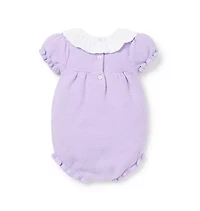 Baby Crochet Collar Knit Romper