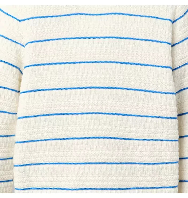 Textured Striped Sweater