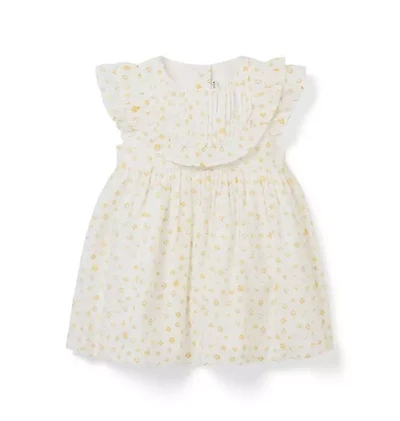 Baby Floral Pintuck Dress