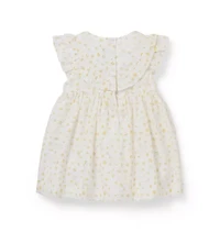 Baby Floral Pintuck Dress