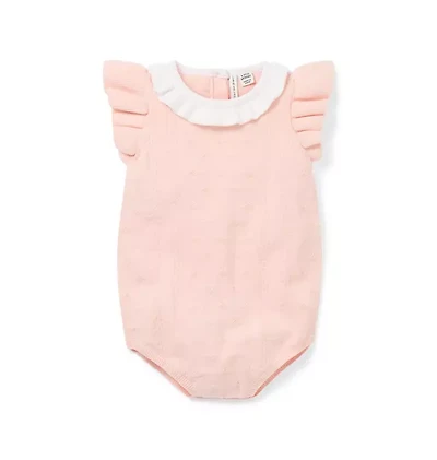Baby Pointelle Sweater Romper