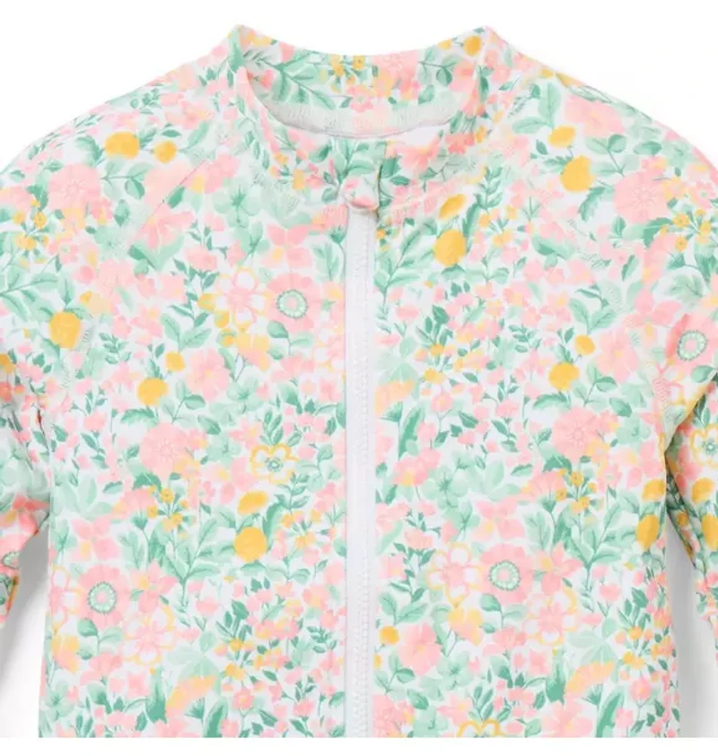 Baby Recycled Ditsy Floral Rash Guard Swimsuit