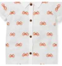 Baby Crab Knit Romper