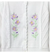 Embroidered Floral Cardigan