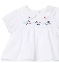The Embroidered Strawberry Matching Baby Set