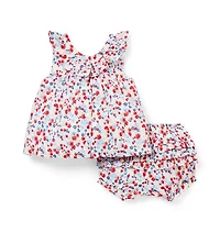 Baby Ditsy Floral Ruffle Matching Set