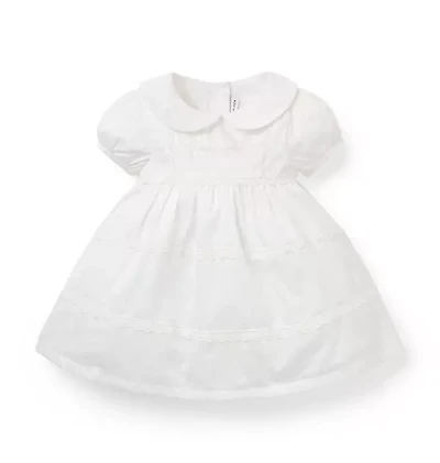 The Lace Trim Collared Baby Dress