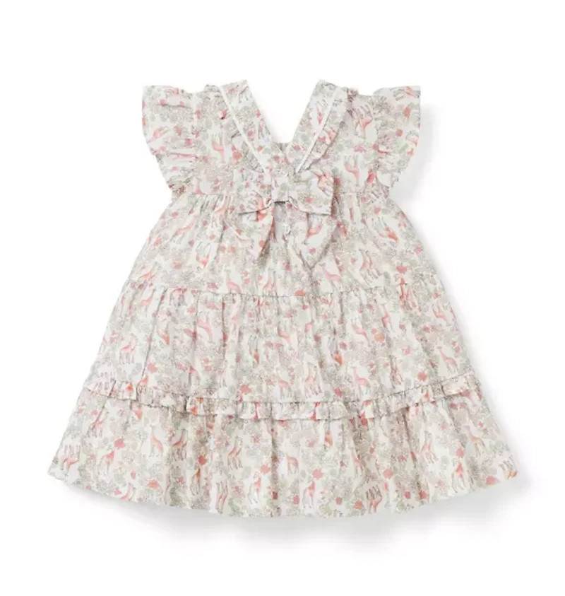 Baby Giraffe Ditsy Floral Dress