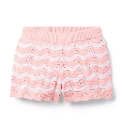 Striped Sweater Short