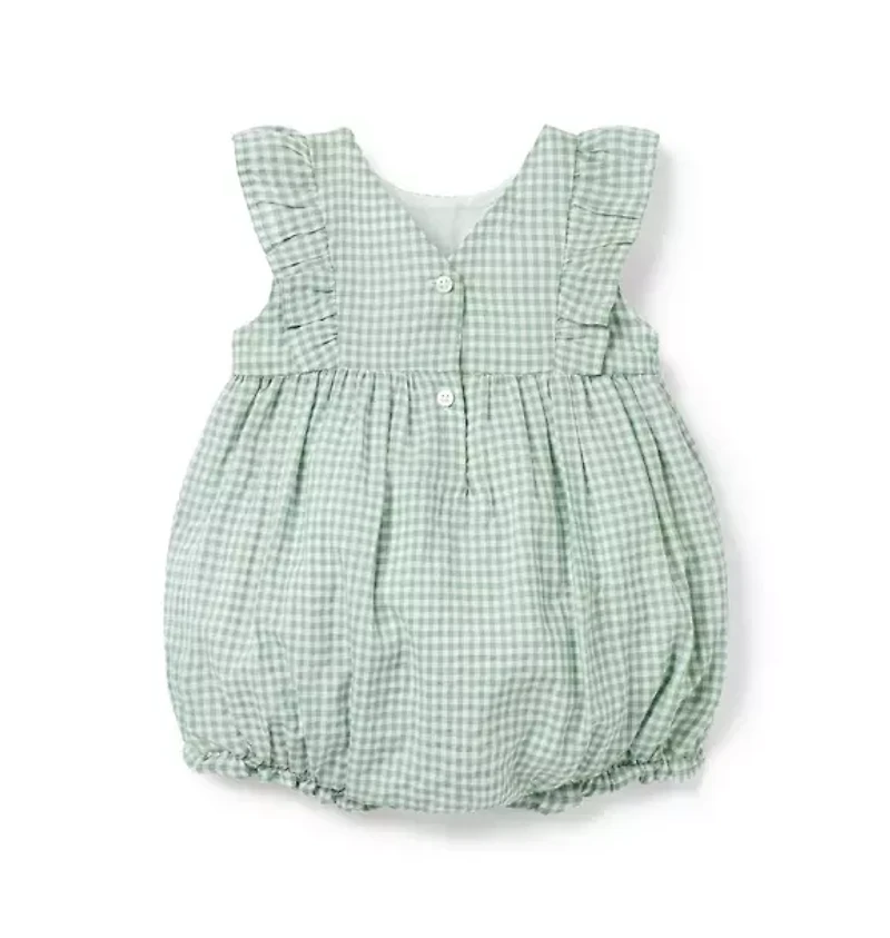 Baby Gingham Ruffle Romper