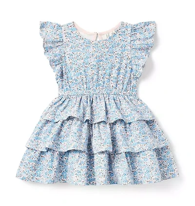 Ditsy Floral Tiered Ruffle Dress