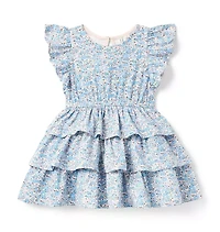 Ditsy Floral Tiered Ruffle Dress