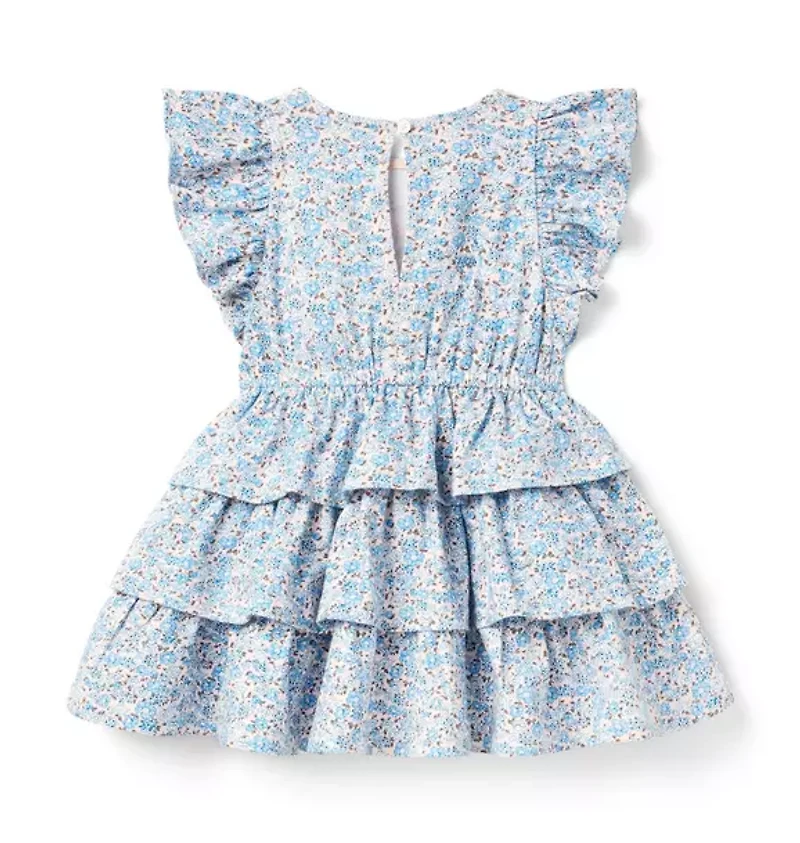 Ditsy Floral Tiered Ruffle Dress
