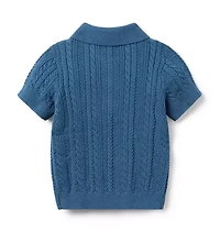 The Cable Knit Polo