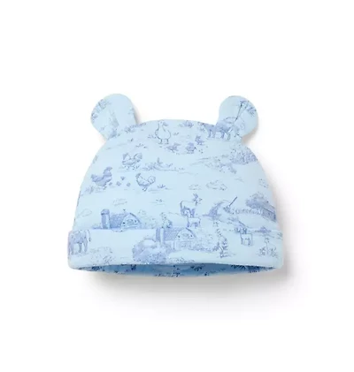 Baby Farm Animal Toile Bear Ear Beanie