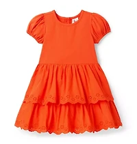 Eyelet Trim Dress