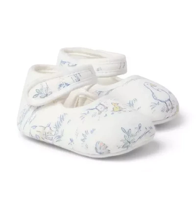 Baby Farm Animal Toile Bootie