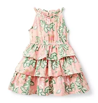 Floral Tiered Ruffle Dress