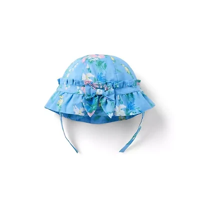 Baby Floral Ruffle Sun Hat