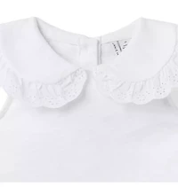Eyelet Collar Top