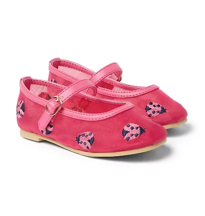 Ladybug Mesh Ballet Flat