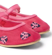 Ladybug Mesh Ballet Flat