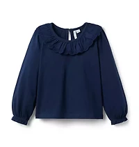 Eyelet Collar Top