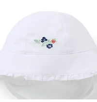 Baby Embroidered Strawberry Sun Hat