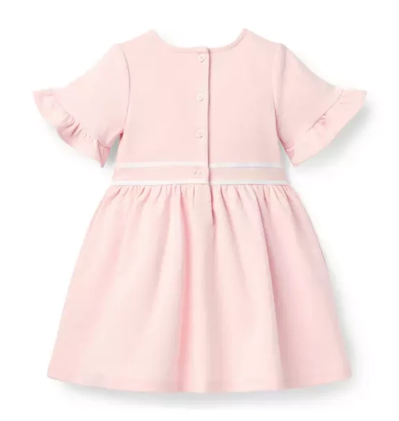 Ruffle Cuff Ponte Dress