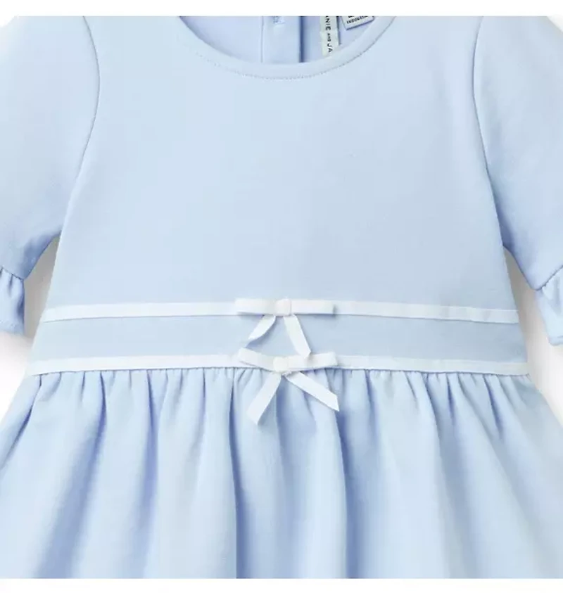 Ruffle Cuff Ponte Dress