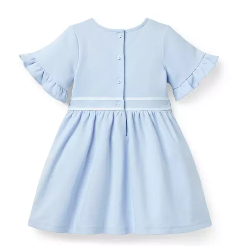 Ruffle Cuff Ponte Dress