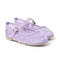 Mesh Pearl Ballet Flat