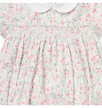 Baby Floral Pointelle Smocked Romper