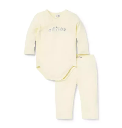 Baby Farm Friends Wrap Matching Set