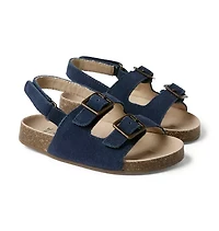 Suede Buckle Sandal