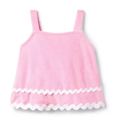 Terry Ric Rac Trim Top