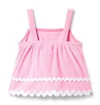 Terry Ric Rac Trim Top