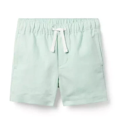 Linen-Cotton Pull-On Short