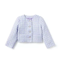 Tweed Puff Sleeve Jacket