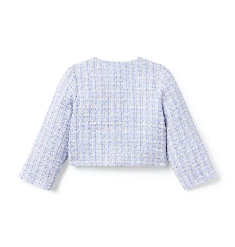 Tweed Puff Sleeve Jacket