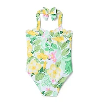 Recycled Tropical Floral Swimsuit