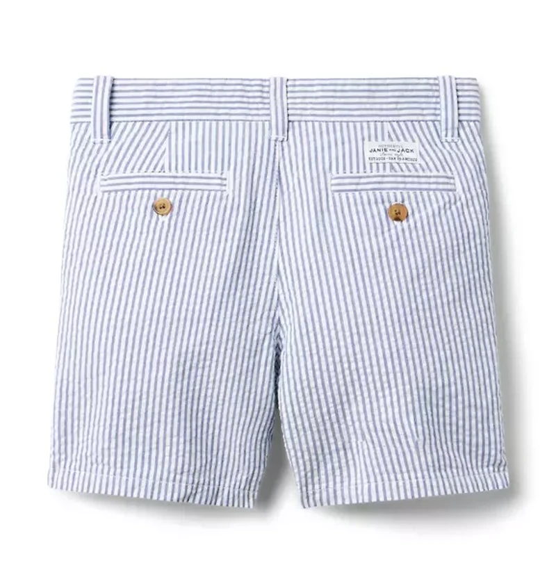 Striped Seersucker Short