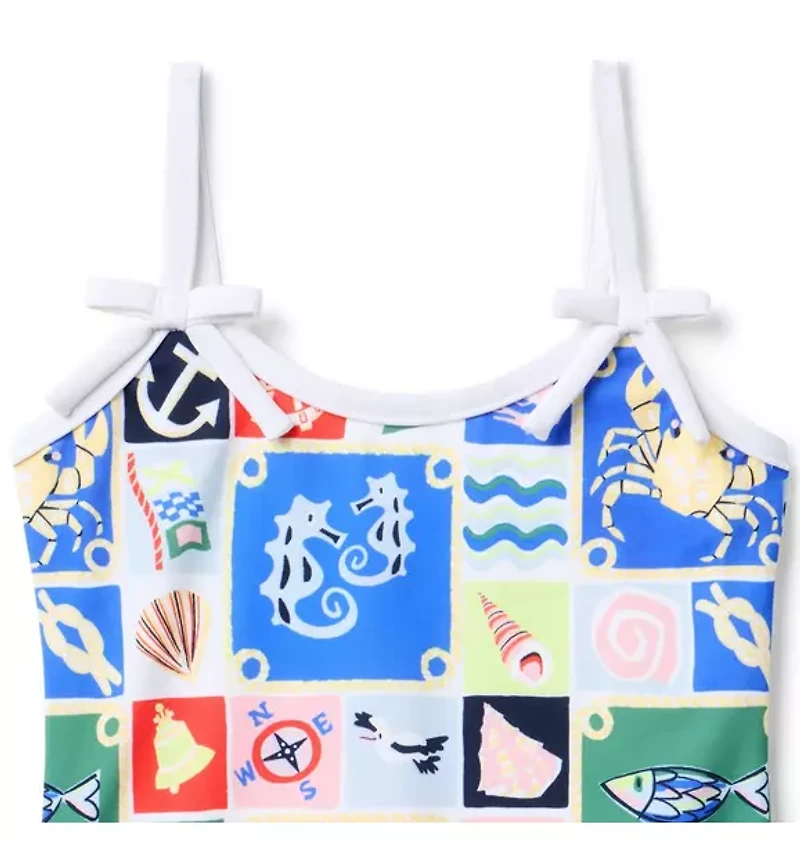 Recycled Nautical Swimsuit