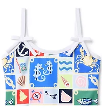 Recycled Nautical Swimsuit