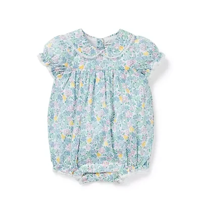 Baby Ditsy Floral Collared Romper